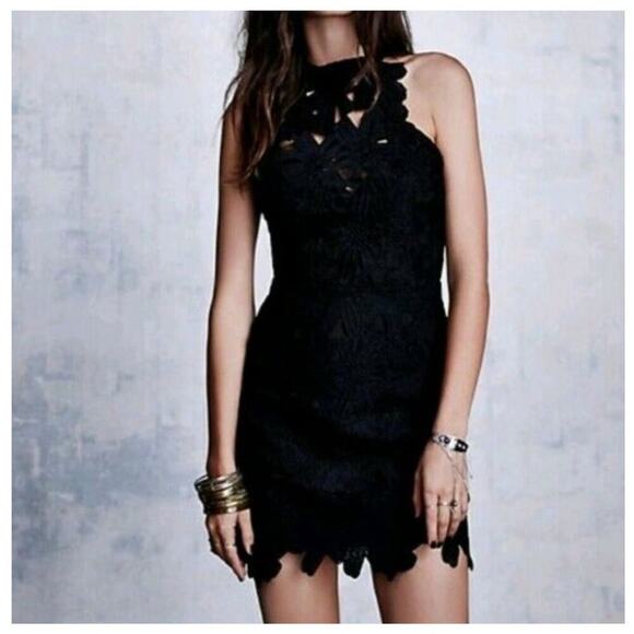 Saylor x Free People Presley Mini Dress in Black Size XS - Picture 3 of 5